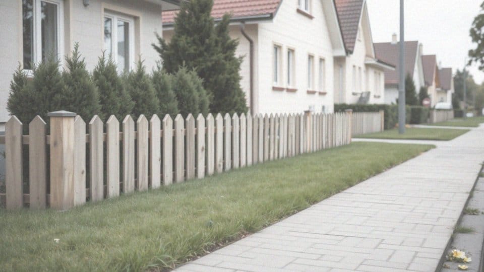 Jakie są zasady zagospodarowania terenu przed ogrodzeniem?