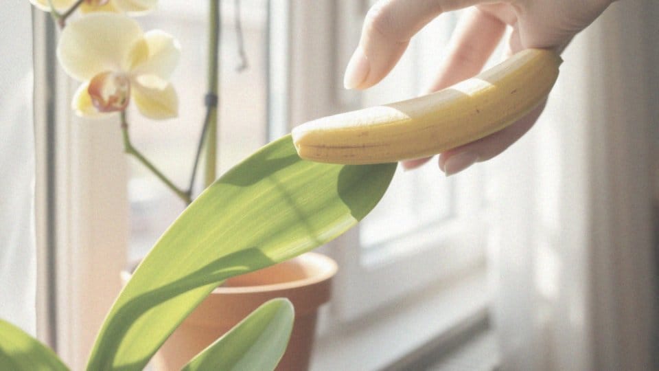 Czy skórka od banana może być używana do przecierania liści storczyka?