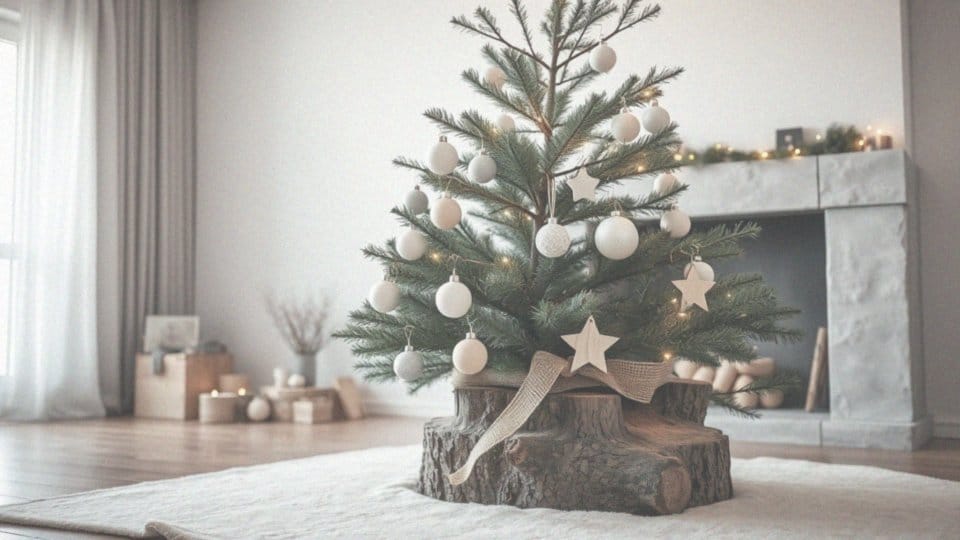 Jakie są trendy w aranżacji choinki na pniu w stylu skandynawskim?