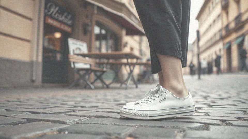 Dlaczego trampki są dobrą opcją do codziennej stylizacji z czarną sukienką?