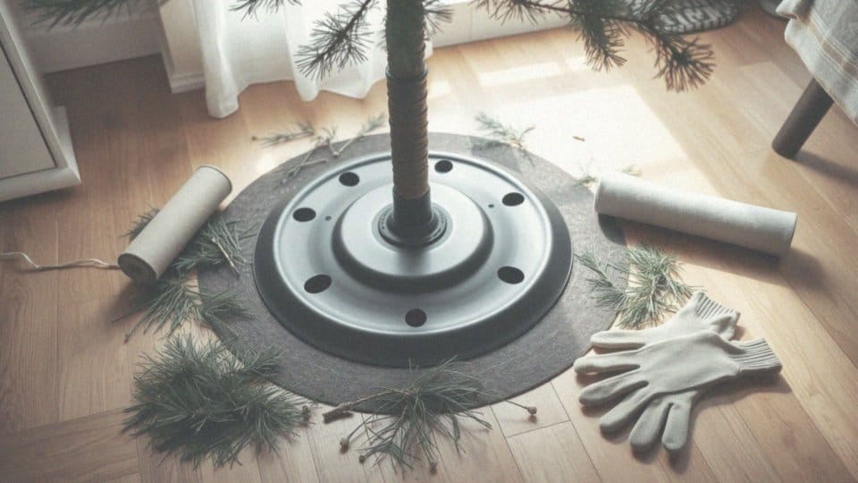 Jakie akcesoria są potrzebne do ustawienia choinki?